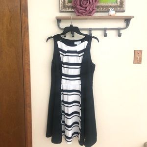 Elle Black and White Dress